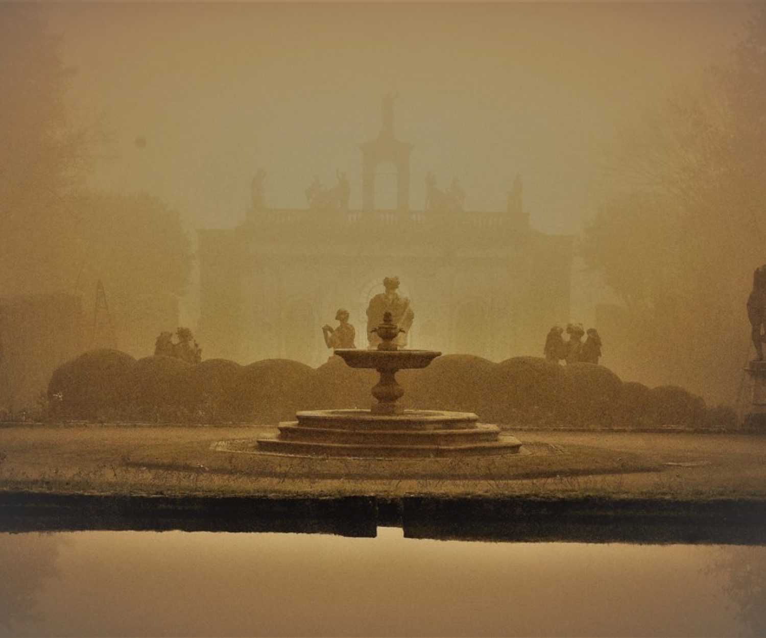 Fontana Pila in inverno